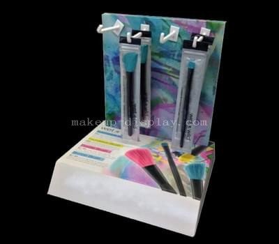 Acrylic cosmetic brush display stand