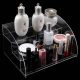 Transparent acrylic cosmetic organizer