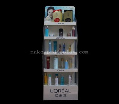 Floor standing acrylic display racks for makeup