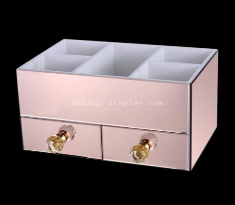 Set Organizer Acrilico 4 Pezzi Per Trucco E Cassetti - Trasparenti, Impilabili, Con 2 Scatole E 2 Divisori 3 Scomparti, 22,9x9x6 Cm