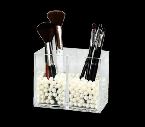 Custom Luxury Acrylic Makeup Brush Holder with Beads
