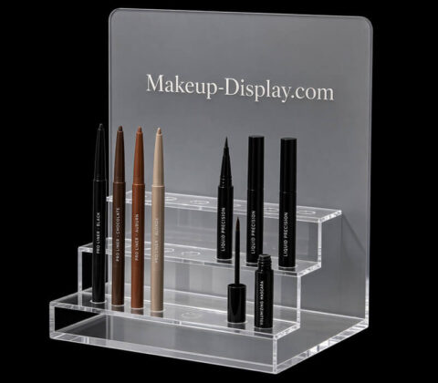 Custom Acrylic Eyebrow Pencil Display Stand With Logo Printing